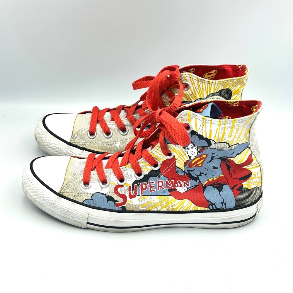 Converse All Star Chuck Taylor Shoes Superman High Top
Sneakers Mens 7 Womens 9